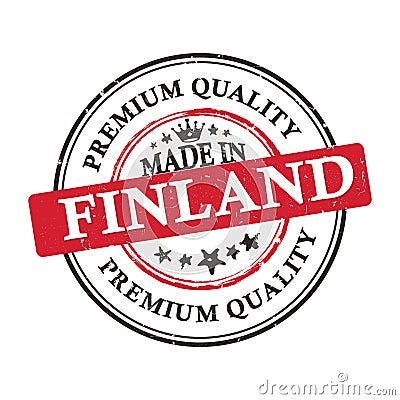Made in Finland, Premium Quality printable banner / sticker Vector Illustration
