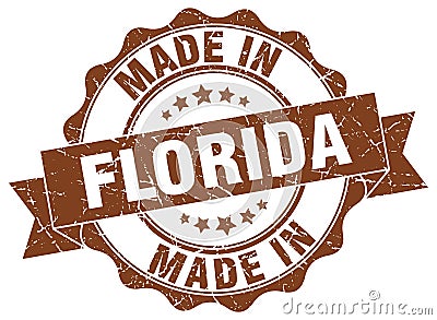 Made in Florida seal Vector Illustration