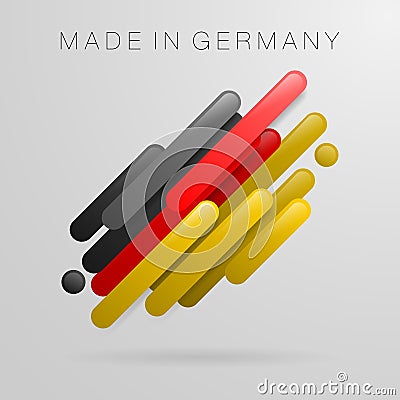 Made in Germany abstract design vector symbol Vector Illustration