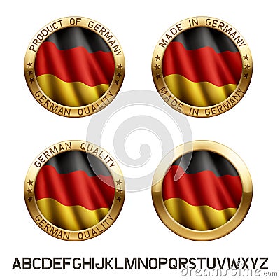 Made in Germany Logo Vector Illustration