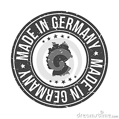 Made in Germany Map. Quality Original. Stamp Design Vector Art Seal Badge Illustration. Vector Illustration