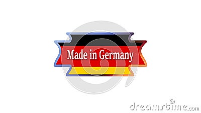 Made in germay for industry and sales manager Vector Illustration