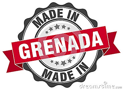 made in Grenada seal Vector Illustration