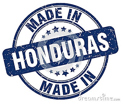 made in Honduras stamp Vector Illustration