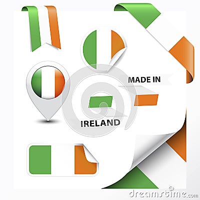 Made In Ireland Collection Vector Illustration