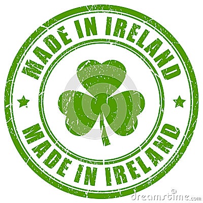 Made in Ireland vector stamp Vector Illustration
