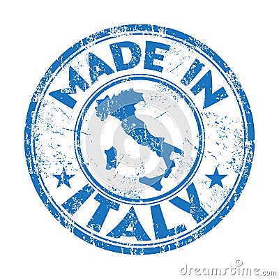 Made in Italy rubber stamp Vector Illustration