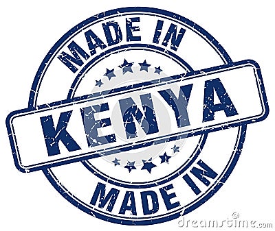 made in Kenya stamp Vector Illustration