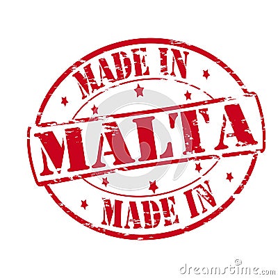 Made in Malta Cartoon Illustration