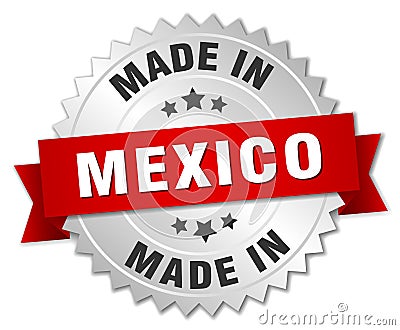 made in Mexico badge Vector Illustration