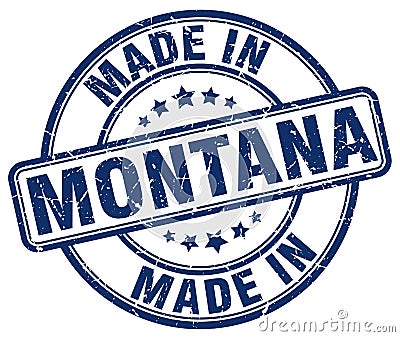 made in Montana stamp Vector Illustration