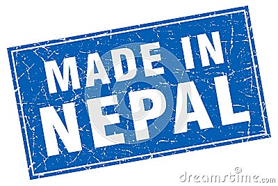 made in Nepal stamp Vector Illustration
