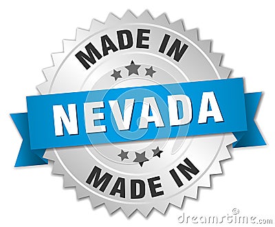 made in Nevada badge Vector Illustration