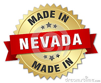made in Nevada badge Vector Illustration