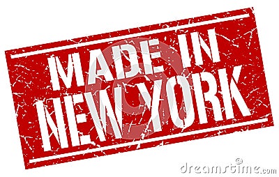 made in New York stamp Vector Illustration