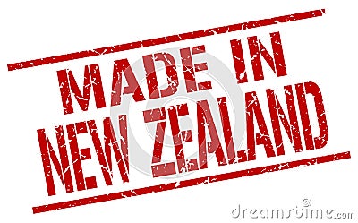 made in New Zealand stamp Vector Illustration