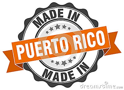 Made in Puerto Rico seal Vector Illustration