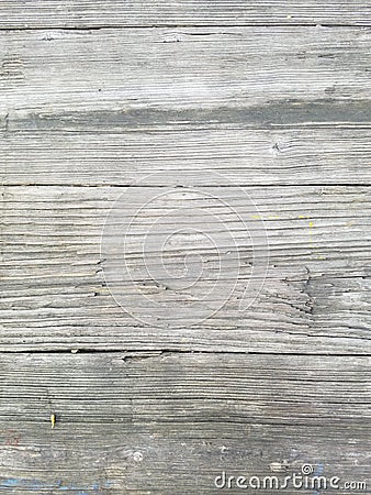 Wood texture background, closeup of table outdoors. Horizontal planks. Surface has four sections. Stock Photo