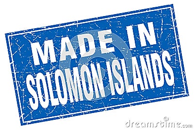 made in Solomon Islands stamp Vector Illustration