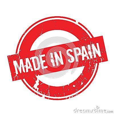Made In Spain rubber stamp Vector Illustration