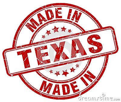 Made in Texas stamp Vector Illustration