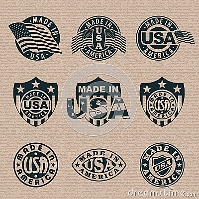 Made in USA Stock Photo