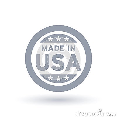 Made in USA icon. American product symbol. Vector Illustration