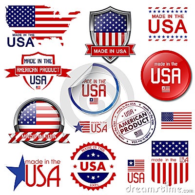 Made in the USA Vector Illustration