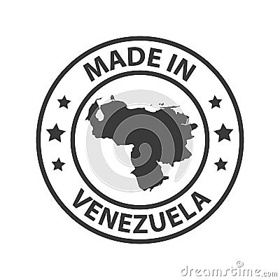 Made in Venezuela icon. Stamp sticker. Vector illustration Vector Illustration