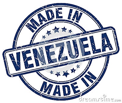 made in Venezuela stamp Vector Illustration