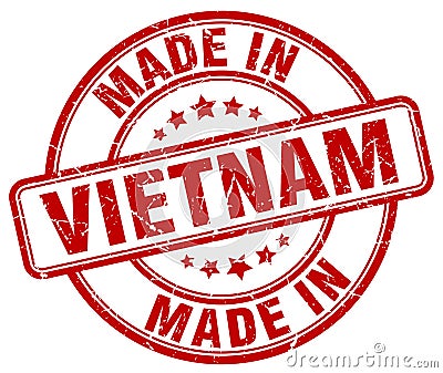 made in Vietnam stamp Vector Illustration