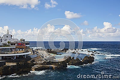 Madeira island natural water pool, wonderful environment and nature Editorial Stock Photo