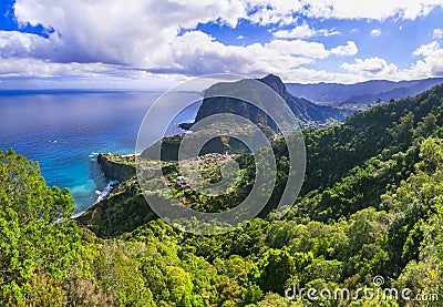 Beautiful nature scenery of Madeira island Stock Photo