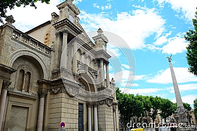 Madeleine Church, Aix-en-Provence, France Editorial Stock Photo