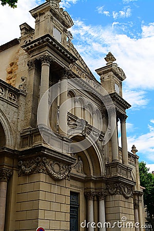 Madeleine Church, Aix-en-Provence, France Editorial Stock Photo