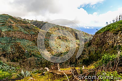 The valleys on Maderia - Portugal Stock Photo