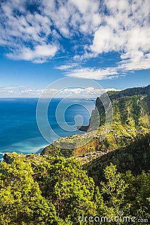 Maderia island, from Faial village Stock Photo