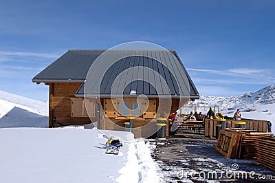 Madesimo, Val Di Lei , Mountain retreat Editorial Stock Photo