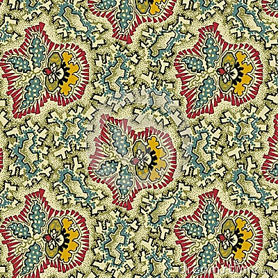 Abstract, shirting design, Ajrakh Pattern, Background digital printing textile pattern Stock Photo