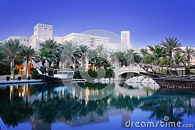 Madinat Jumeirah in Dubai Stock Photo