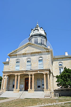 Madison County Courthouse-Winterset Iowa Stock Photo