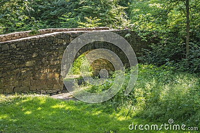 Stone Bridge in Winterset, Iowa Stock Photo