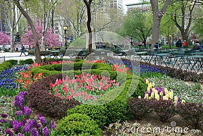 Madison Square Park in Springtime Editorial Stock Photo