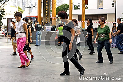 Madison Street dancers Editorial Stock Photo