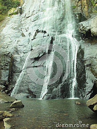 Madonna and Child Falls near Hogsback village, South Africa Stock Photo