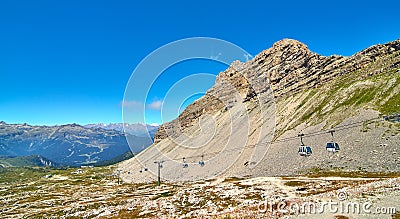 Madonna di Campiglio (Tn), Italy,Northern & Central Brenta mountain groups with Groste,Castelletto Inferiore, Castelletto Stock Photo