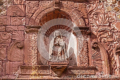 Madonna Statue San Felipe Neri Church San Miguel de Allende Mexico Stock Photo