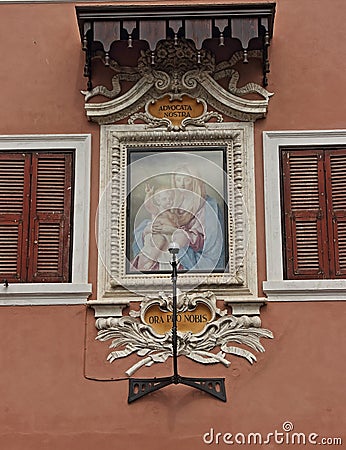 The Madonnella di Piazza Navona in Rome, Italy Stock Photo