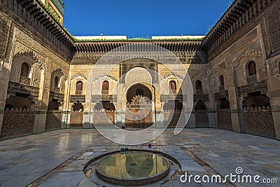 Madrasa in Fes Medina, Morocco Stock Photo