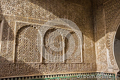 Madrasa in Fes Medina, Morocco Stock Photo